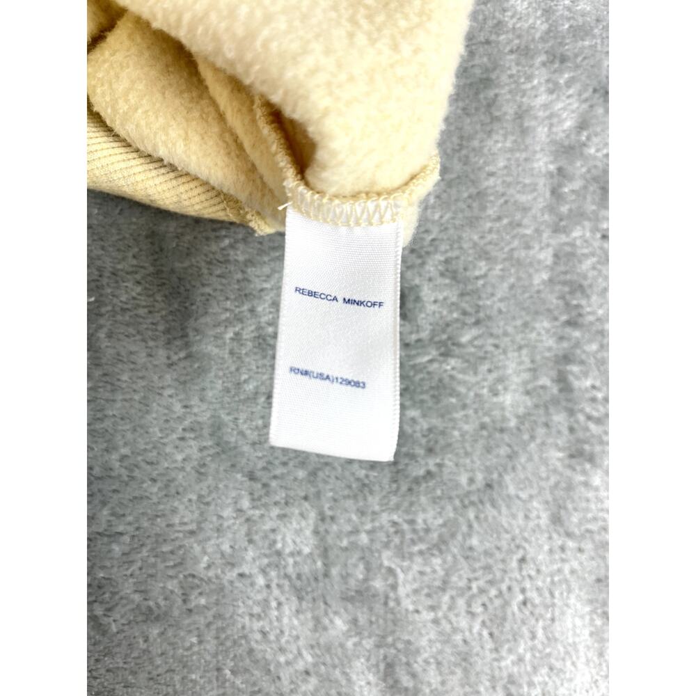 Rebecca Minkoff Ariel Sweatshirt Womens Medium Puff Sleeve Pullover Oat Melange - Picture 14 of 16